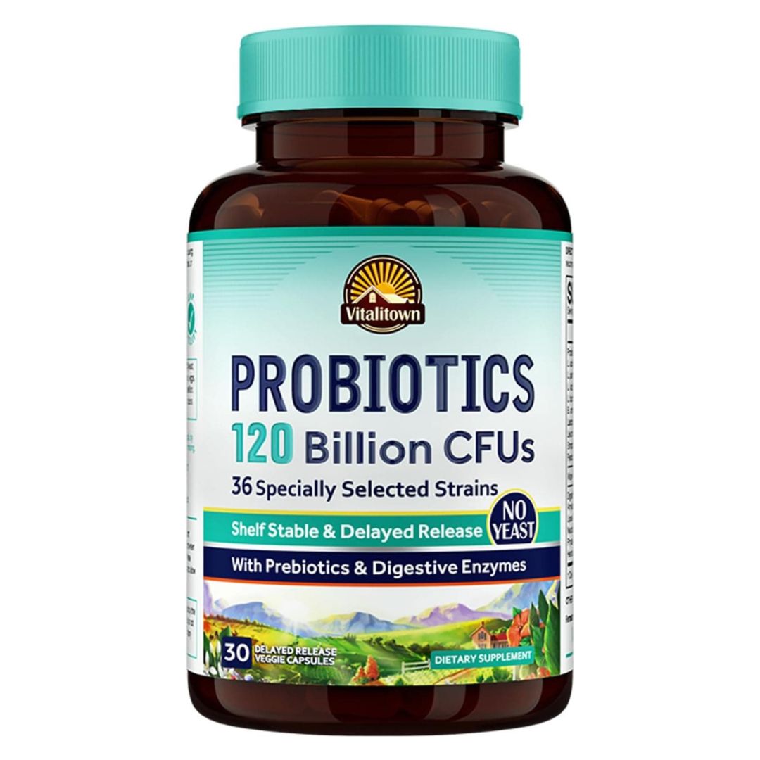 Probióticos Vitalitown 120 Billones de CFUs. 36 Cepas | ProteinasMedellin.com